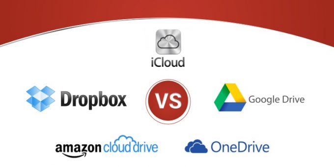 dropbox vs google drive vs amazon cloud drive vs onedrive