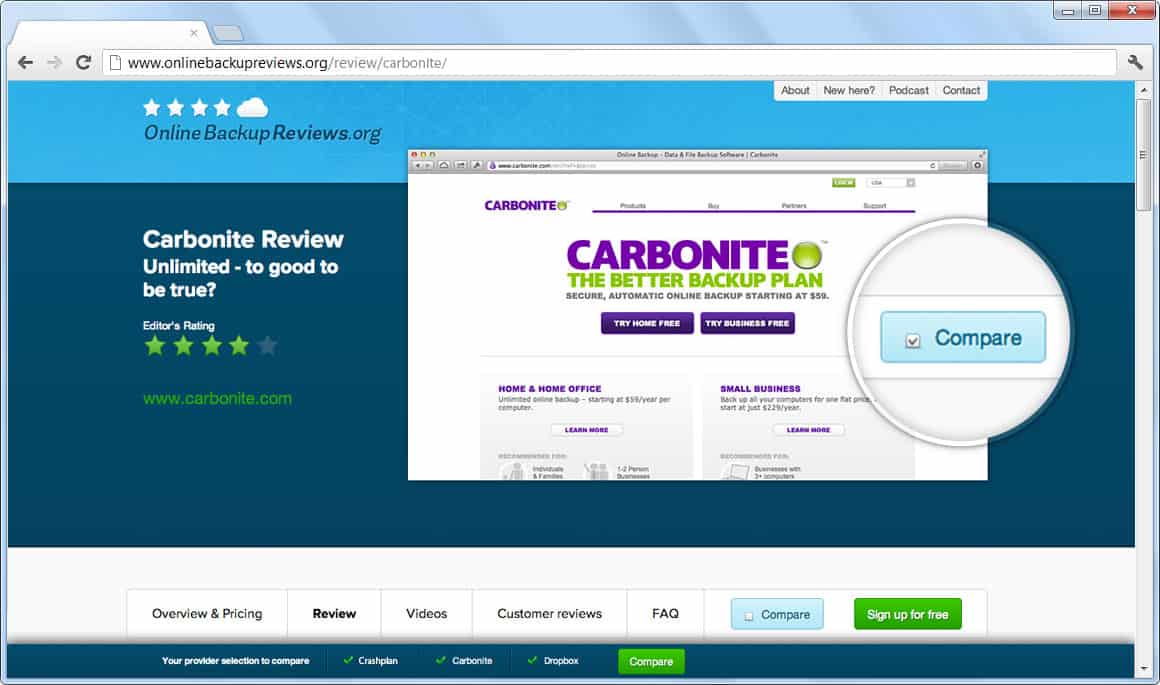 carbonite reviews cnet