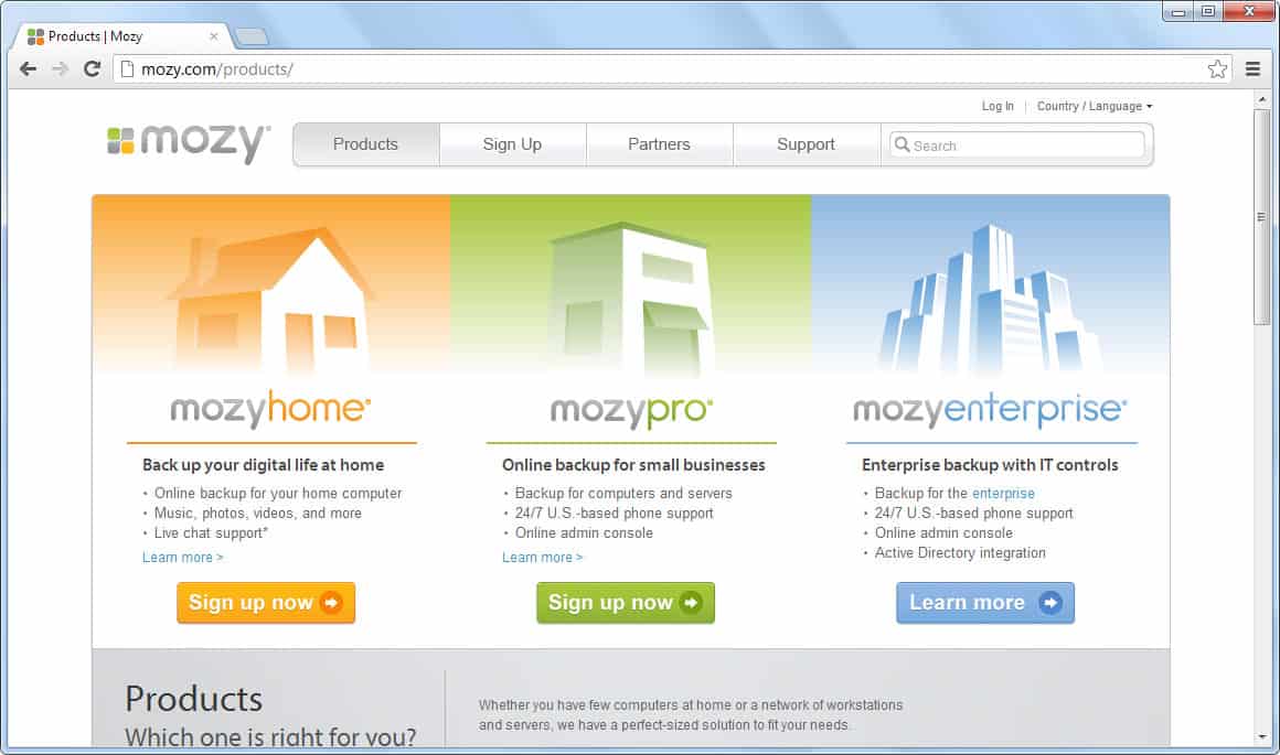 mozypro restore from web