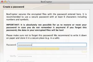 boxcryptor forgot password