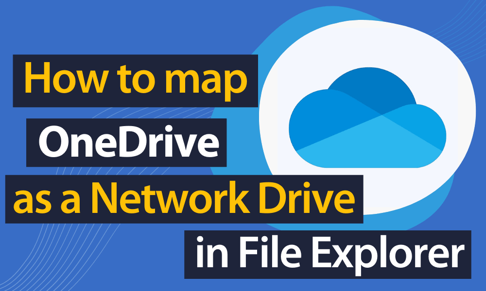 how to map onedrive as a drive