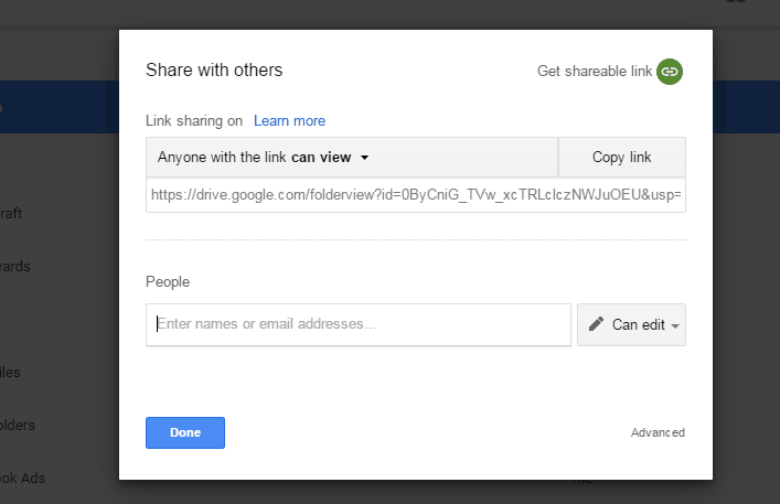 how to share google drive with someone else