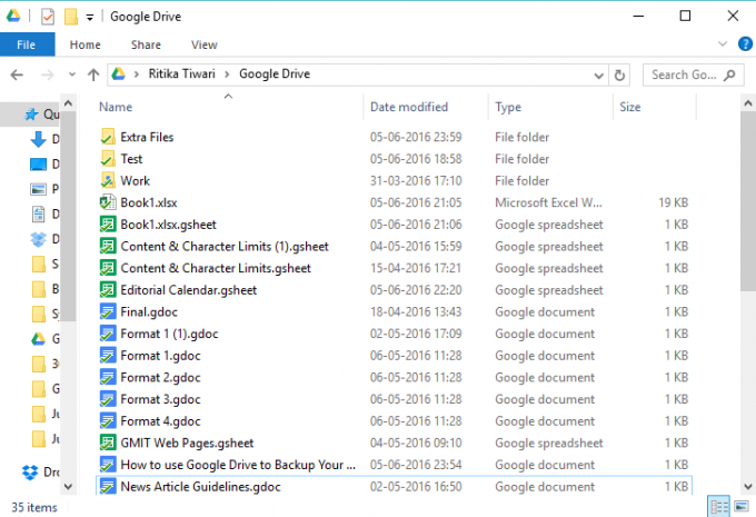 google drive desktop app separate drive