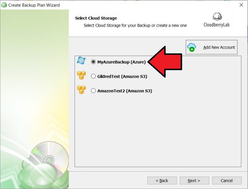cloudberry backup where to search encryption password