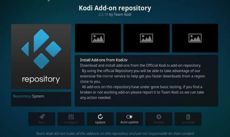 kodi theme with repositories