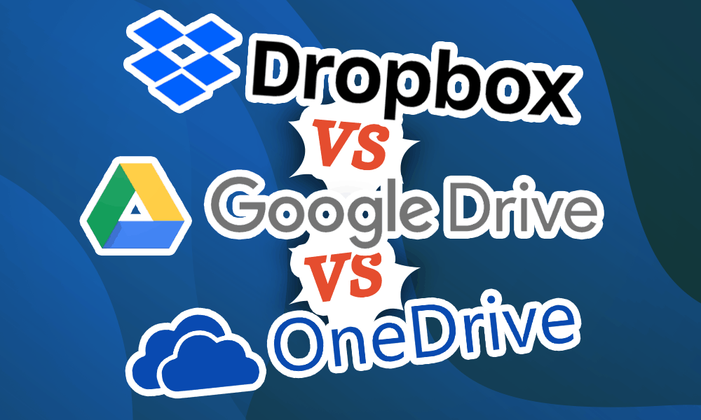 dropbox vs google drive vs amazon cloud drive vs onedrive