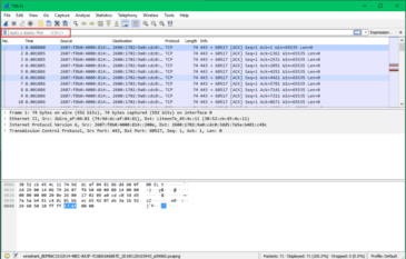 how to separate wireshark captures