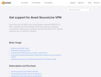 what is avast secureline forums