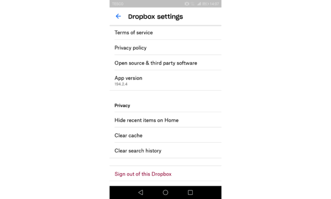 dropbox not syncing with my phone