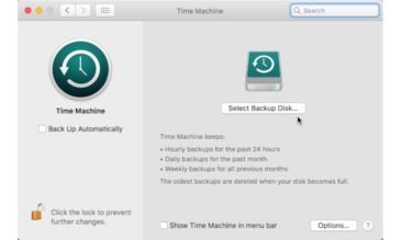 backup mac to icloud time machine