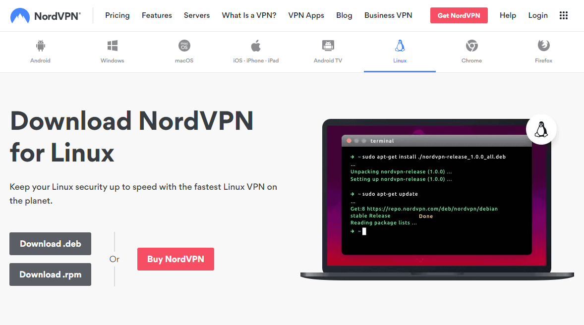 install nordvpn linux