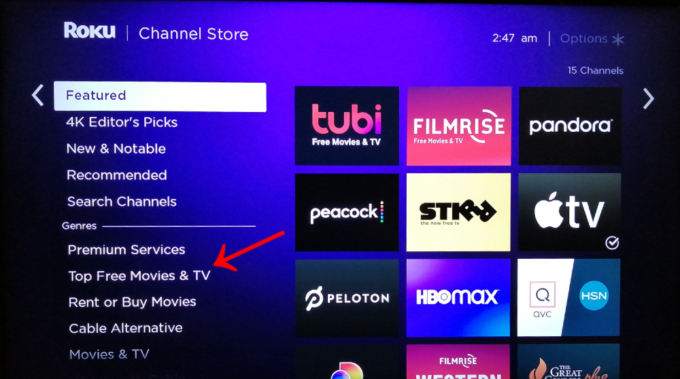 free roku channels