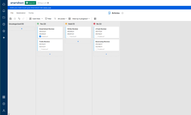 Smartsheet Review 2023 Security Pricing And Features 8014