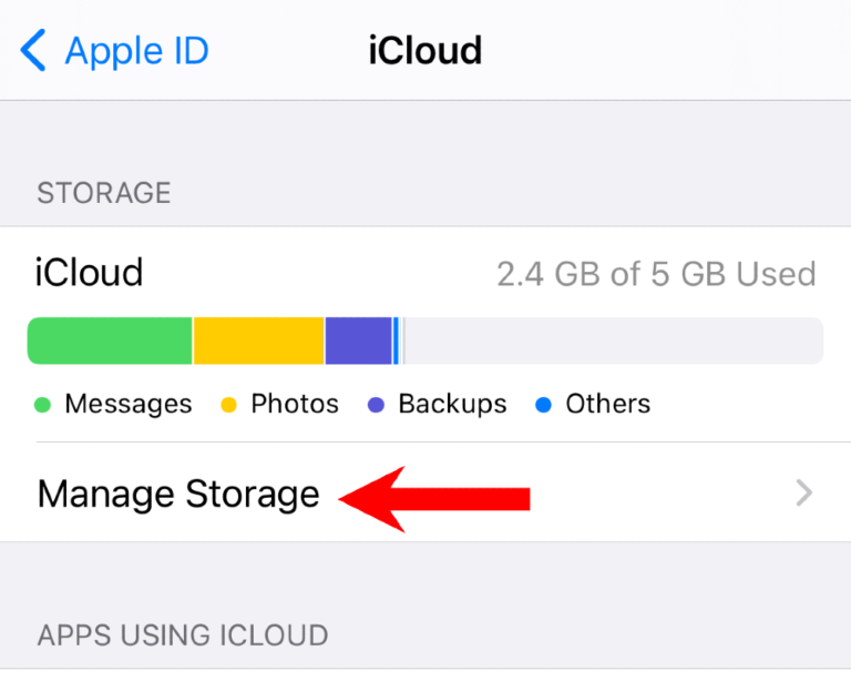 manage icloud drive storage