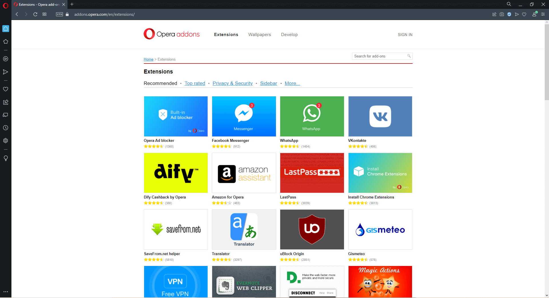 opera browser download will not open