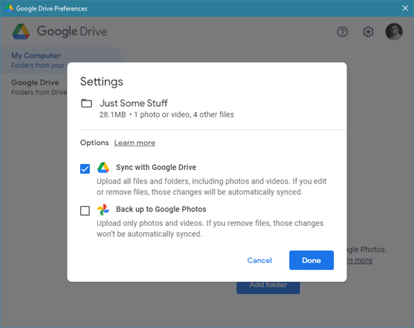 google drive data backup