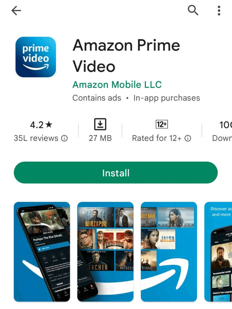 Prime Video is now available on Google Play for all, still no  Chromecast support