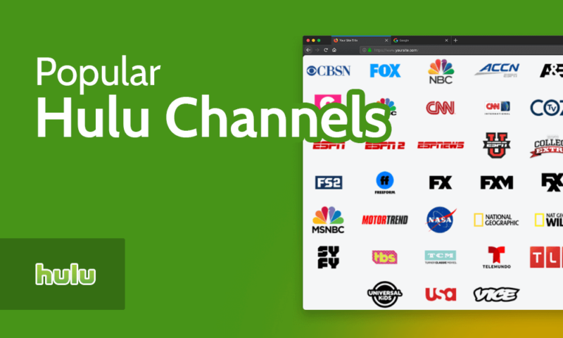Popular Hulu Channels 800x480 