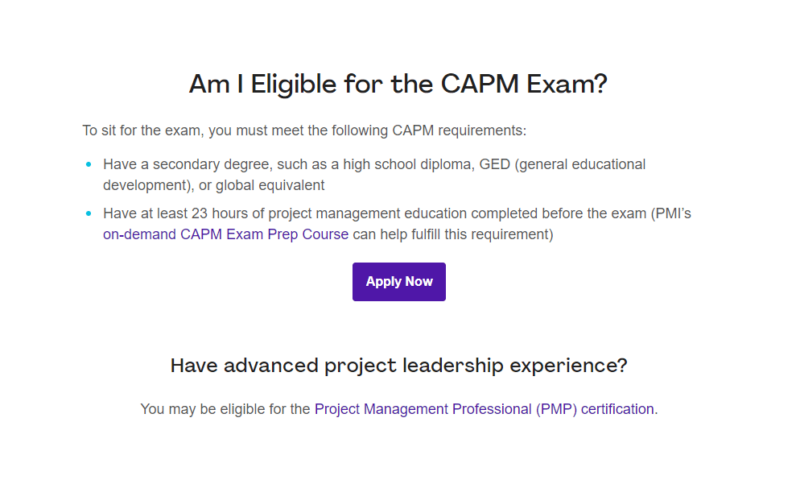 capm requirements