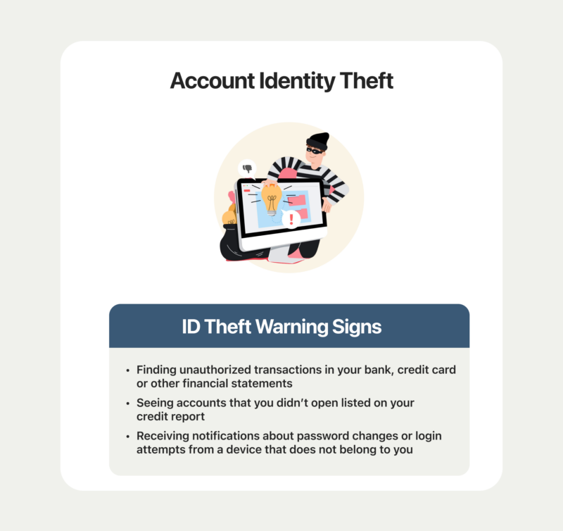Account identity theft