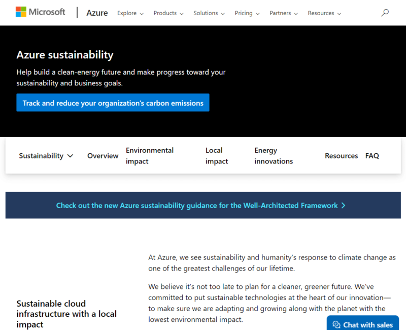 Azure Sustainability