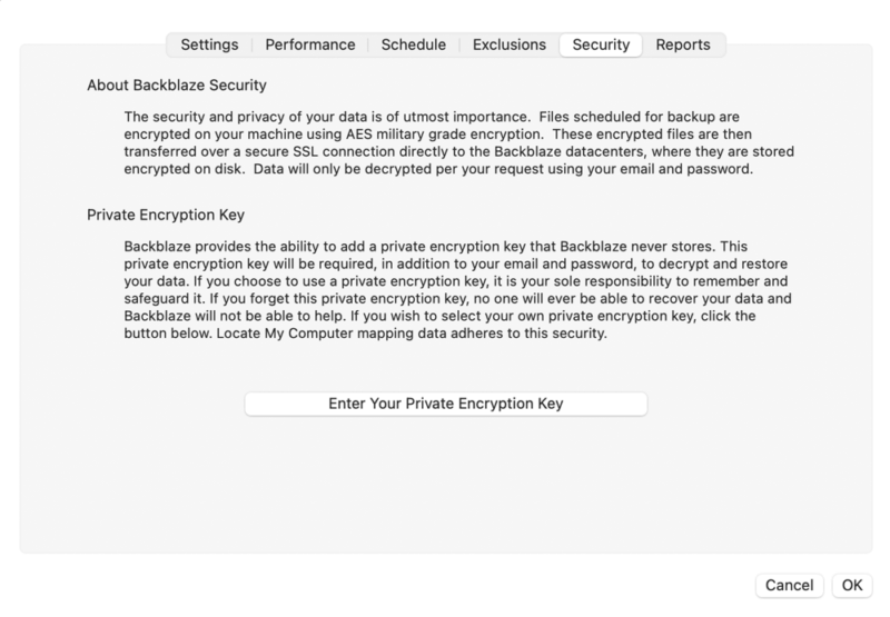 backblaze encryption