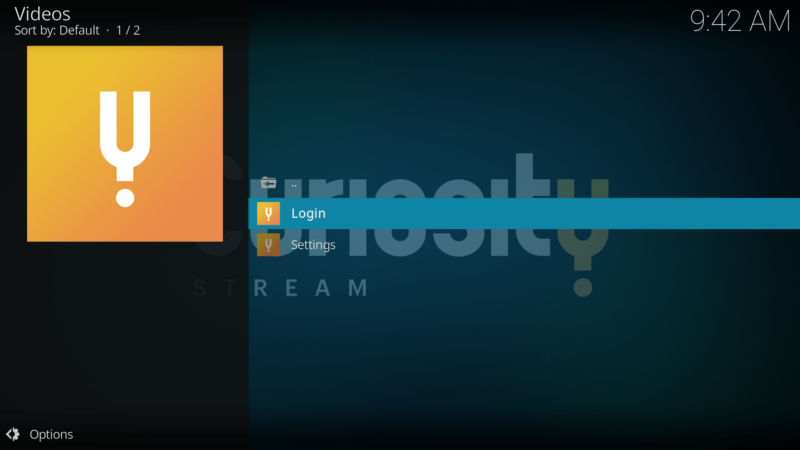 kodi curiositystream