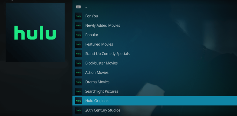 kodi hulu