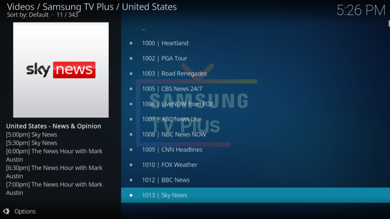 kodi samsungtv