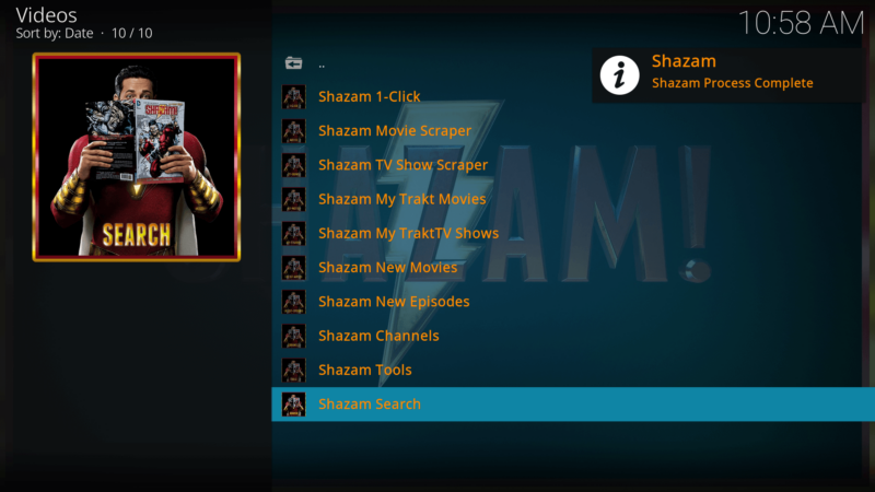 kodi shazam