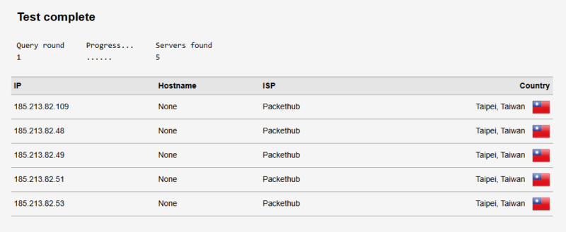 nordvpn dns leak test