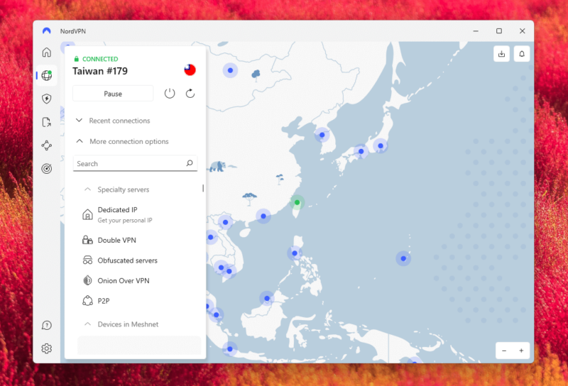 nordvpn taiwan