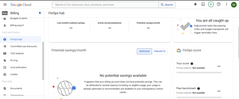 gcp finops dashboard