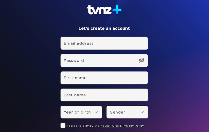 tvnz create free account