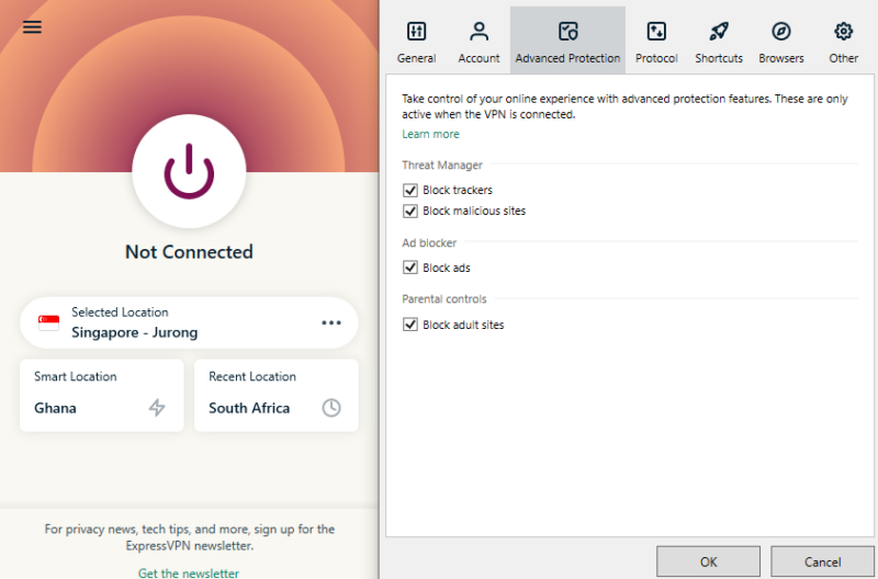 ExpressVPN ad blocker