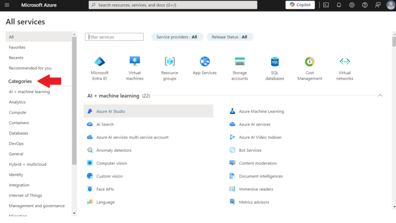 azure services