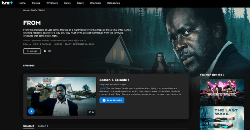 where to watch from tv series tvnz+